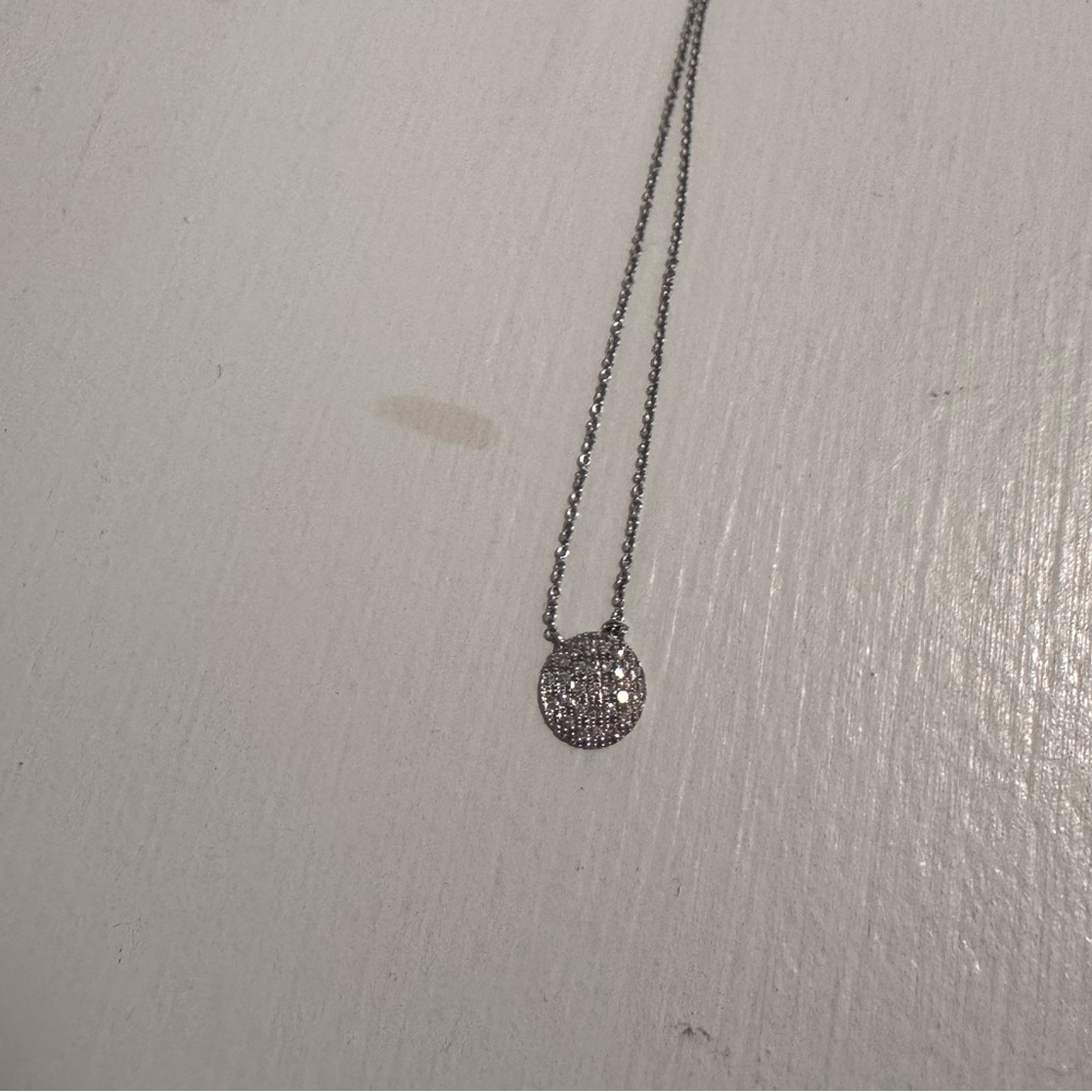 Dana Rebecca Medium Joy Necklace 18” white gold